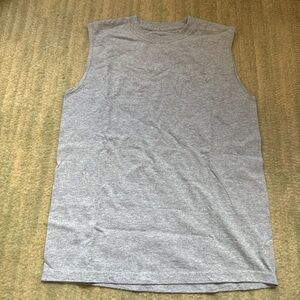 Fruit of the Loom Unisex Grey Sleeveless Shirt